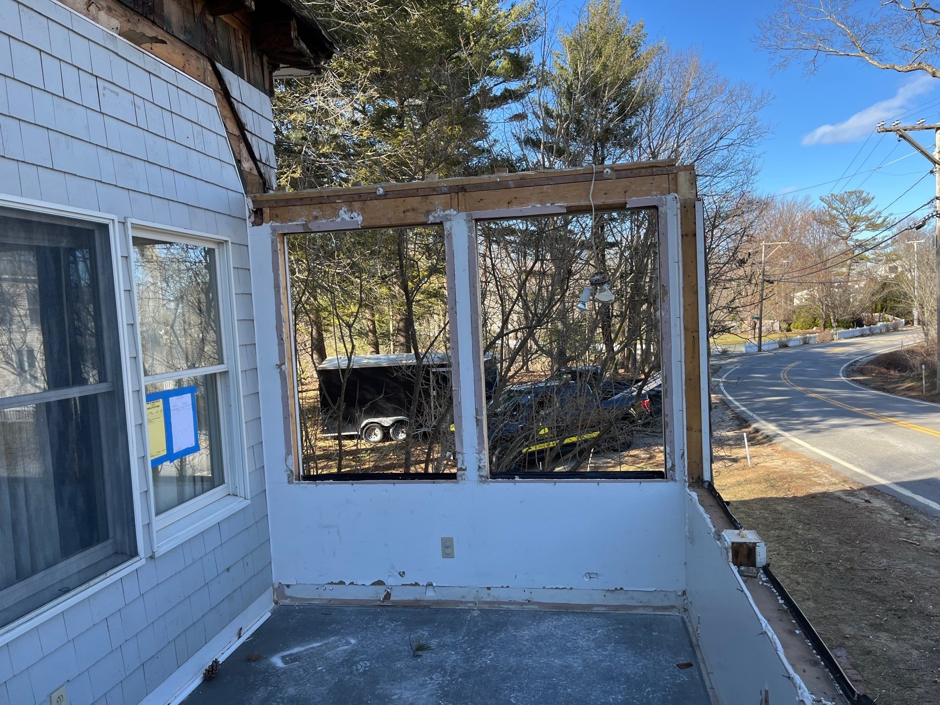 Three Season Build W/New Roof in New Castle, NH by Tall pine roofing
