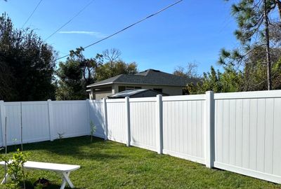 Vinyl Fence Installation using Vinyl Privacy Fence 