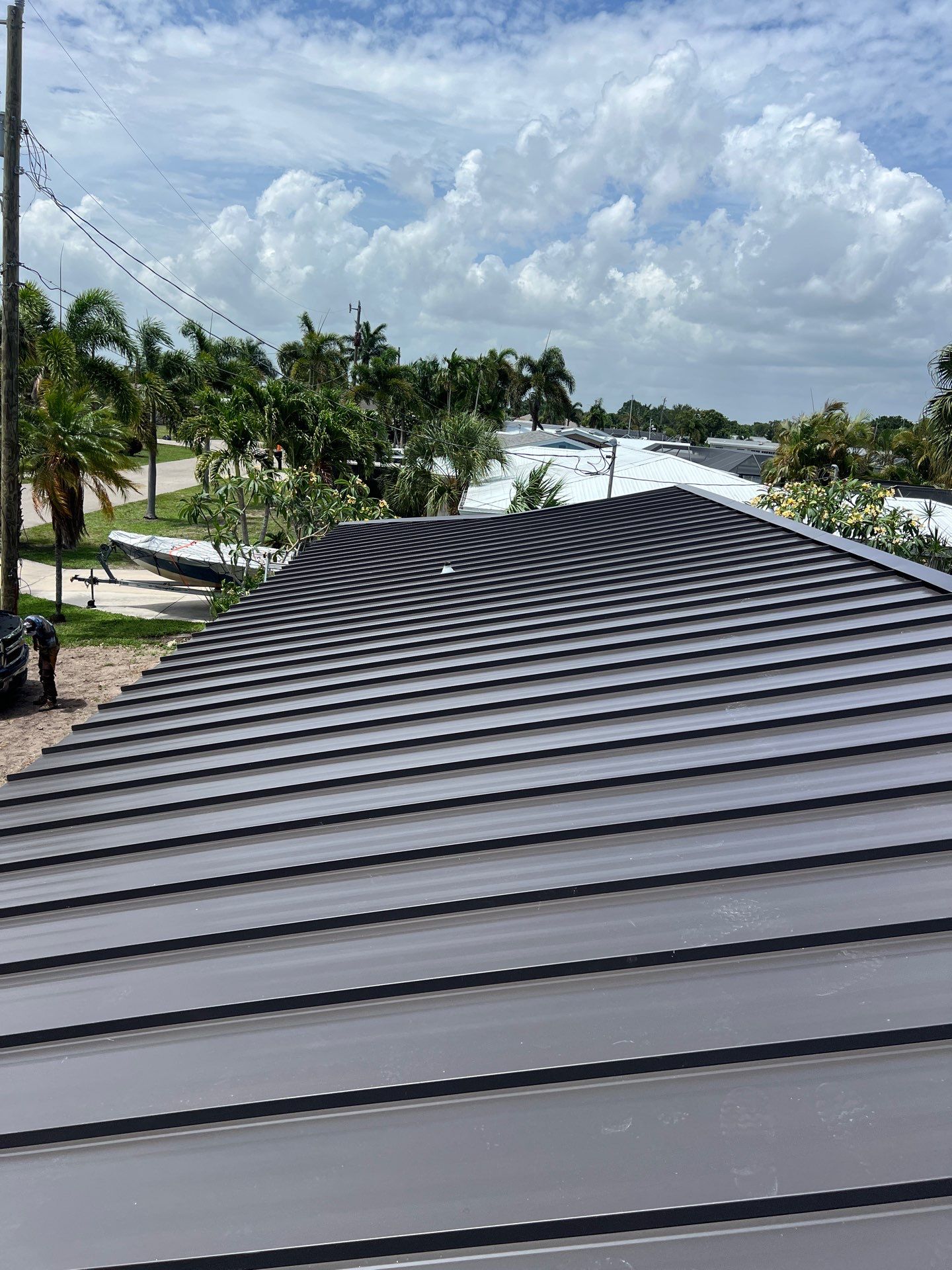 New Standing Seam Metal Roof Installation in North Fort Myers by cordova home services