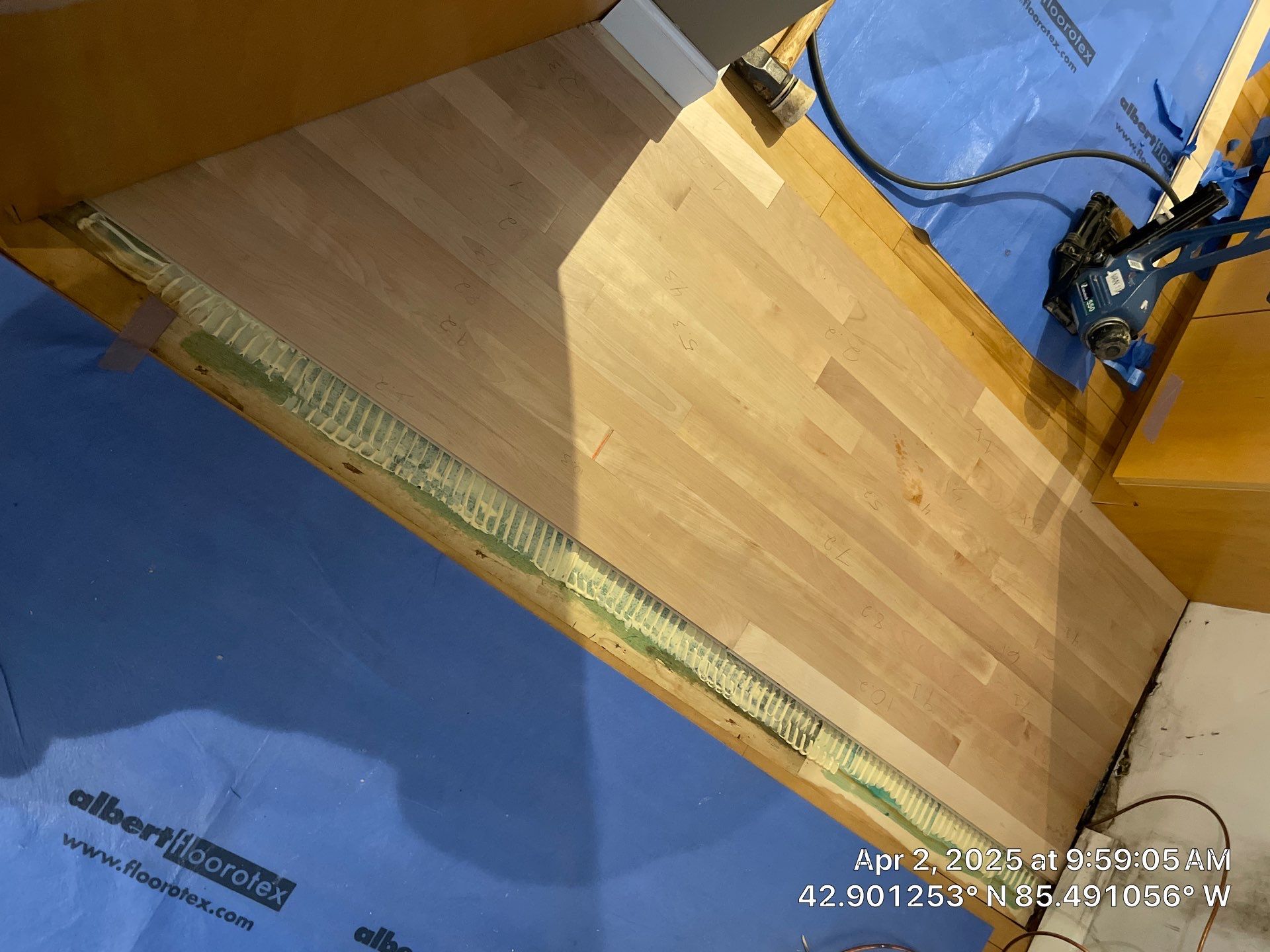 Water Damage Restoration On Solid Birch by RTBaldwin Hardwood Floors