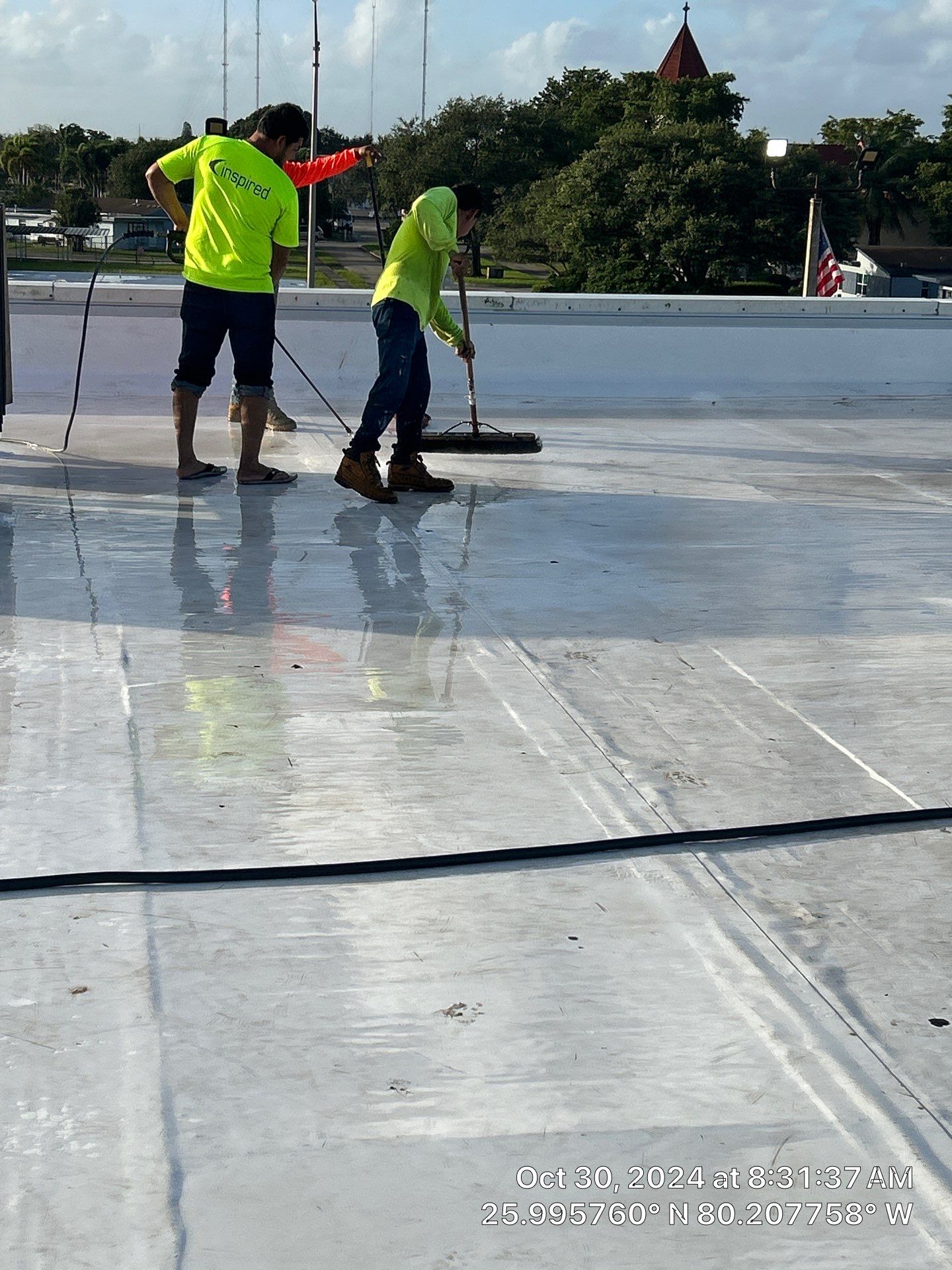 COMMERCIAL REROOF GAF TPO EVERGUARD 60 MIL SMOOTH WITH 1-1/2" INSULATION by Earl W. Johnston Roofing