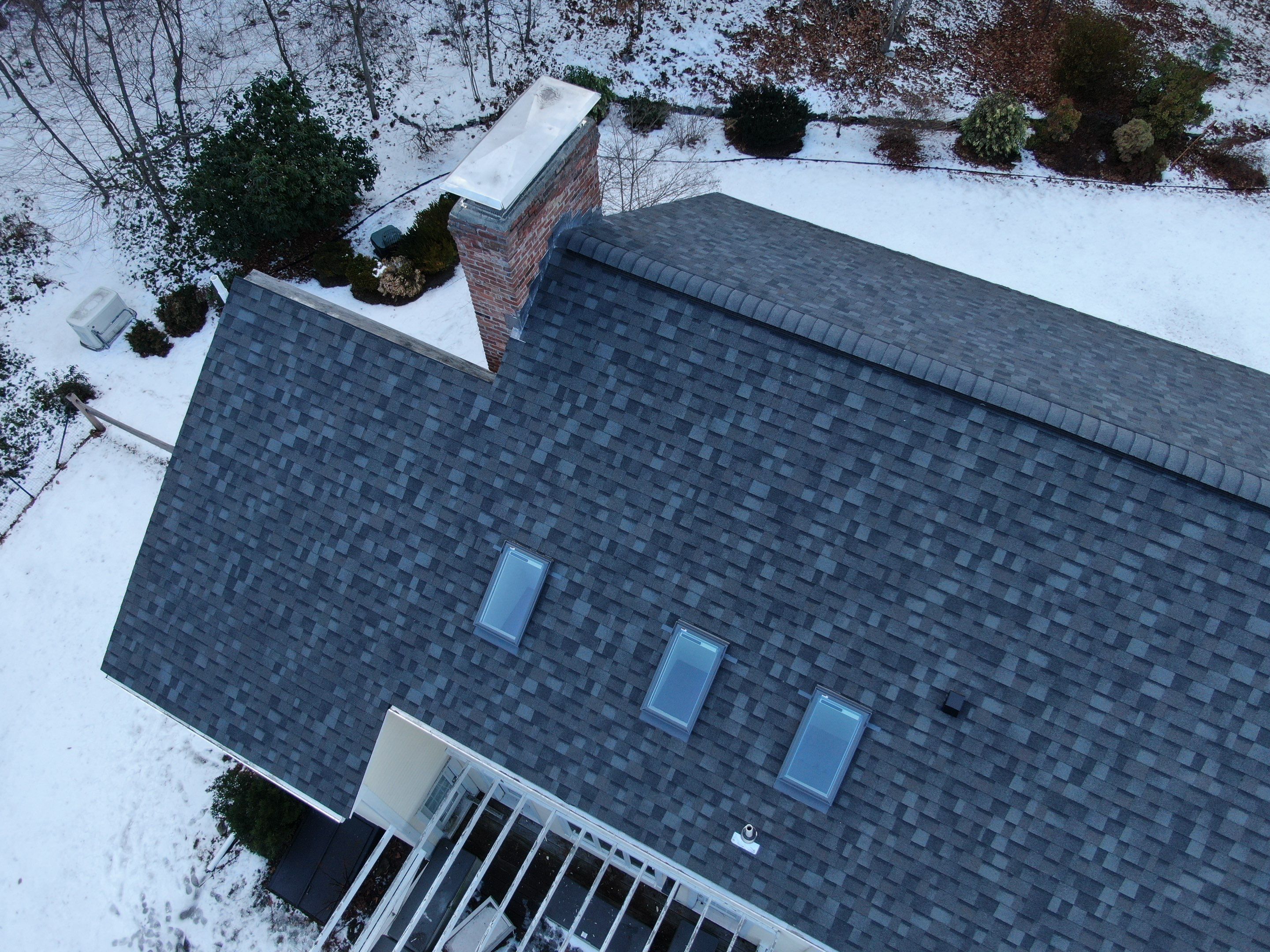 Full Roof Replacement + 5 New Velux Skylights with Relocation — Carlisle, MA