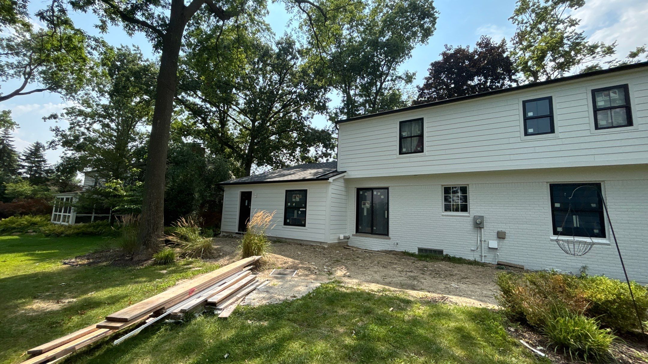 Siding Replacement using Hardie Plank S8 1/4"  Arctic White by 180 Contractors