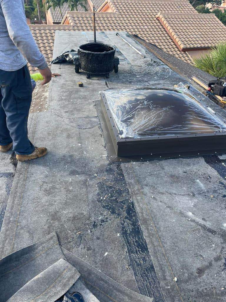 Complete Chimney Rebuild + Tile & Flat Re-Roof  by Morton Roofing, Inc.