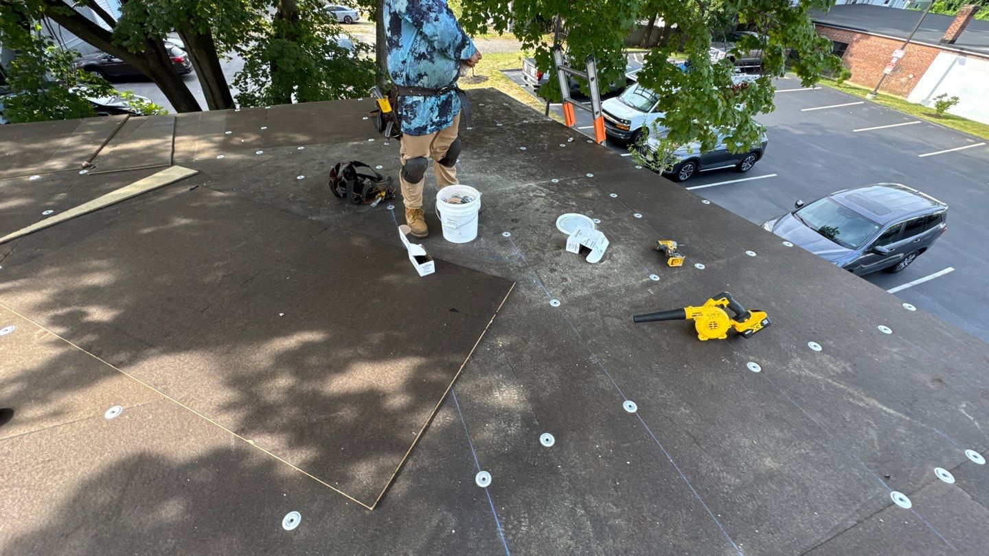 EPDM Flat Roof Installation with ISO Board on Existing Structure by Sensible Home Solutions