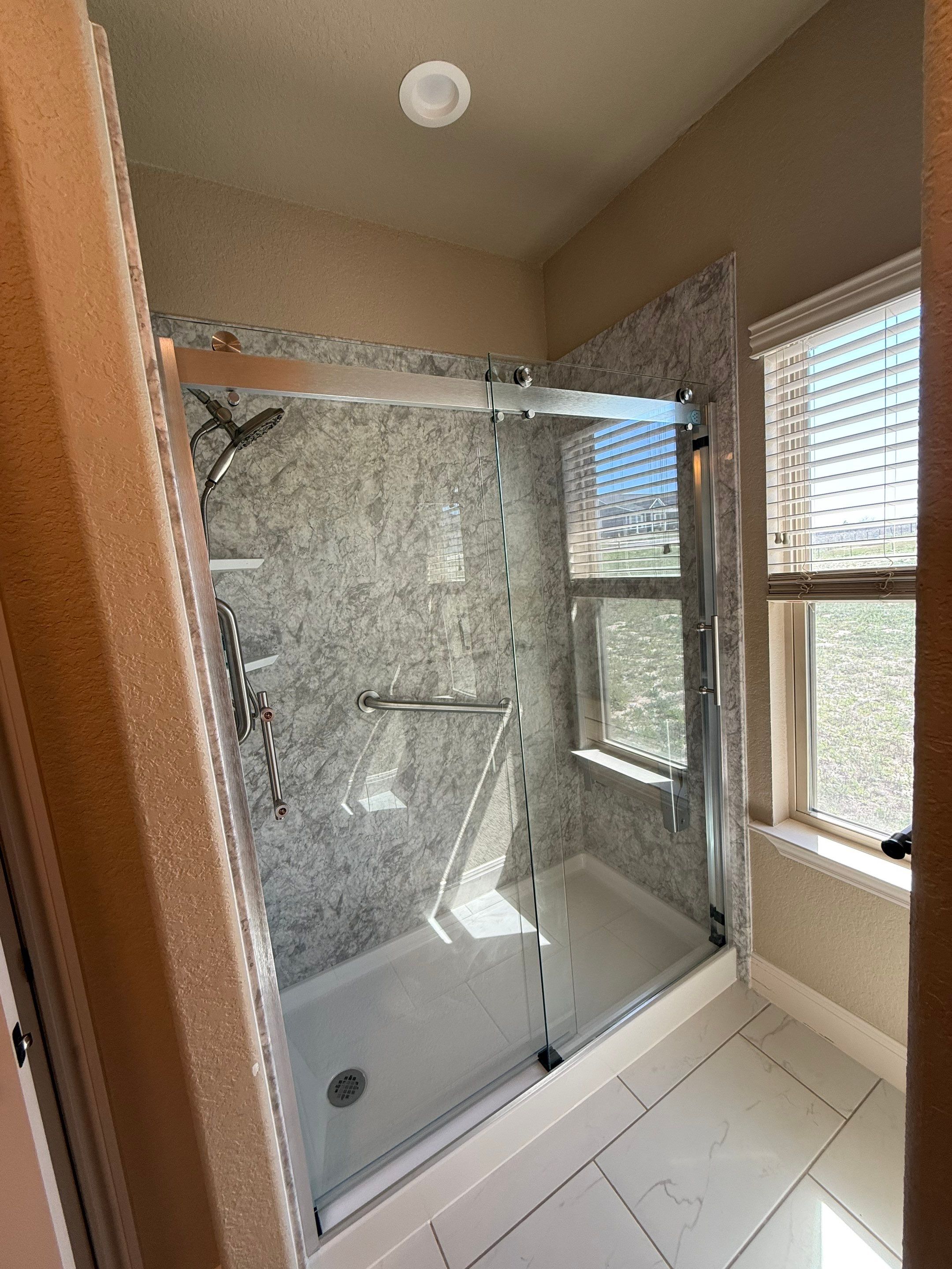 La Vernia Tub-to-Shower Conversion | Accessible Walk-In Shower Upgrade by Legacy Bath and Kitchen