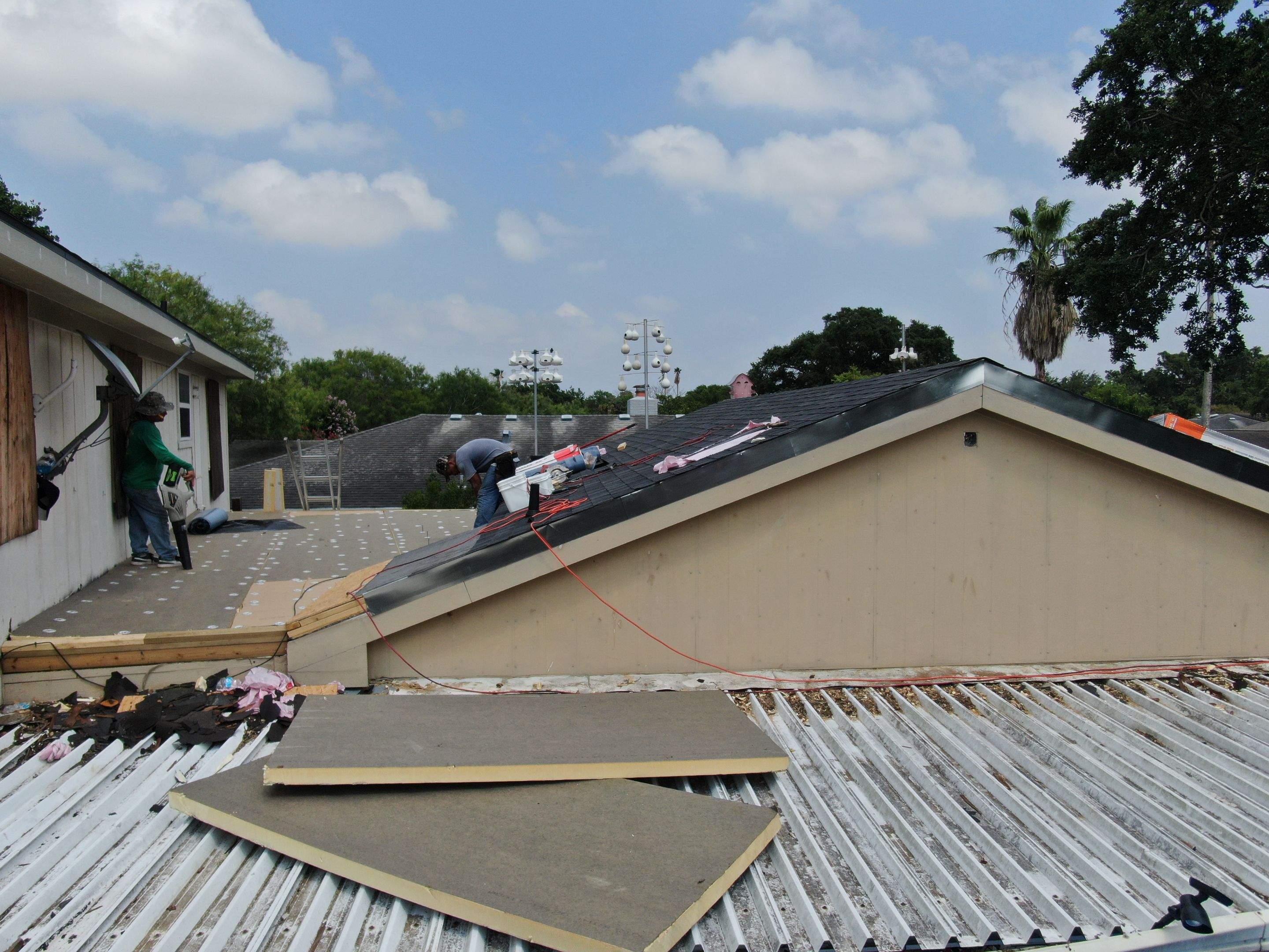 Its to Hot! Insulate this roof by Bayfront Roofing and Construction