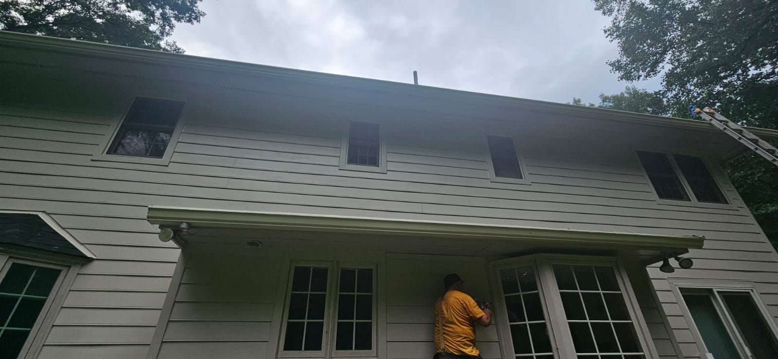 Great Falls: Siding Replacement with James Hardie Statement Beaded Plank in Cobblestone by RM Banning, Inc.