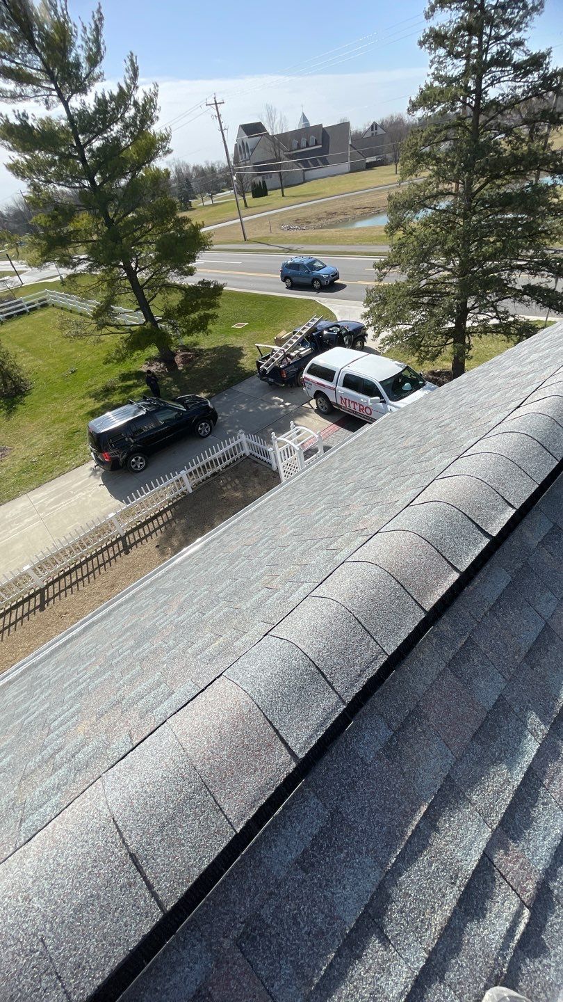 Residential Roofing Installation using GAF Timberline HDZ Williamsburg Slate  by Nitro Roofing and Construction