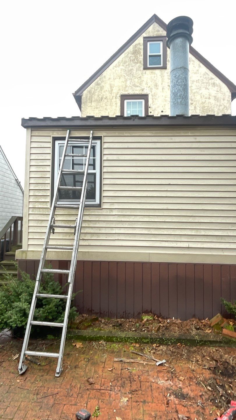 Rotted Fascia rebuild and gutter replacement by Above All Gutters 