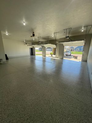 Multi-Car Garage Epoxy Floor Coating in Beresford