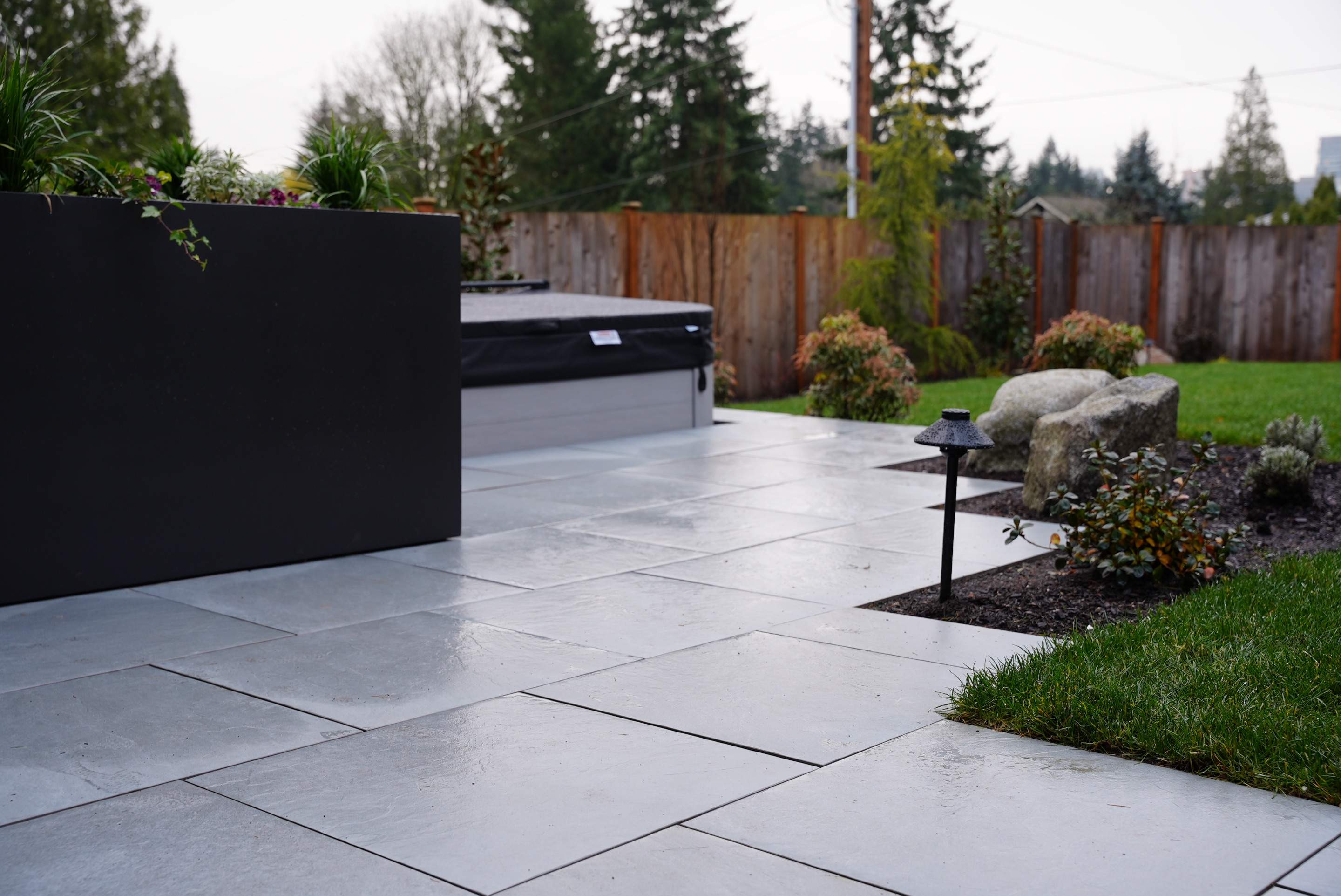 Hardscaping Back Patio Landscape Project  by Jireh Asphalt & Concrete Inc 