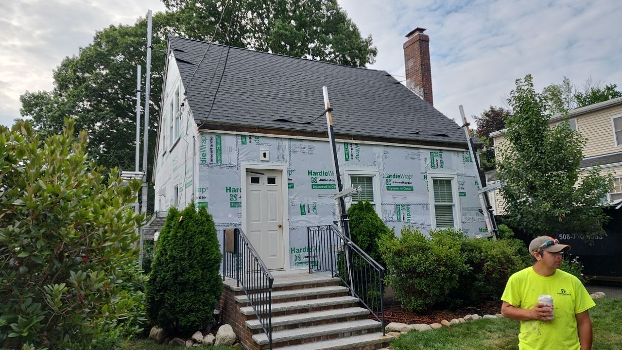 Siding Installation using James Hardie by UBrothers Construction