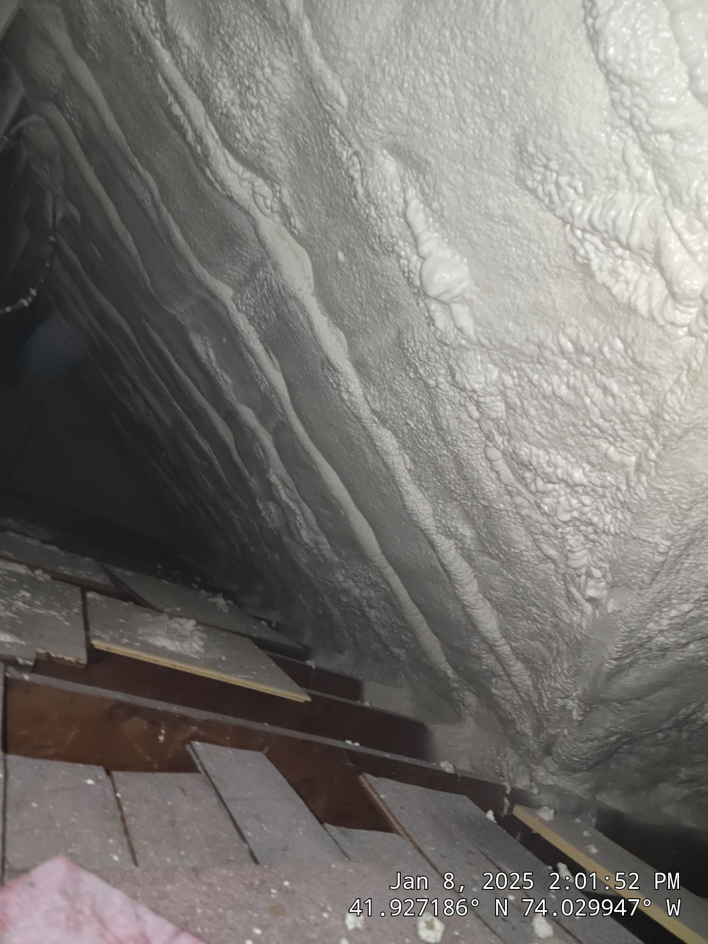 Attic Insulation using Closed Cell Spray Foam by NYS Foam & Energy