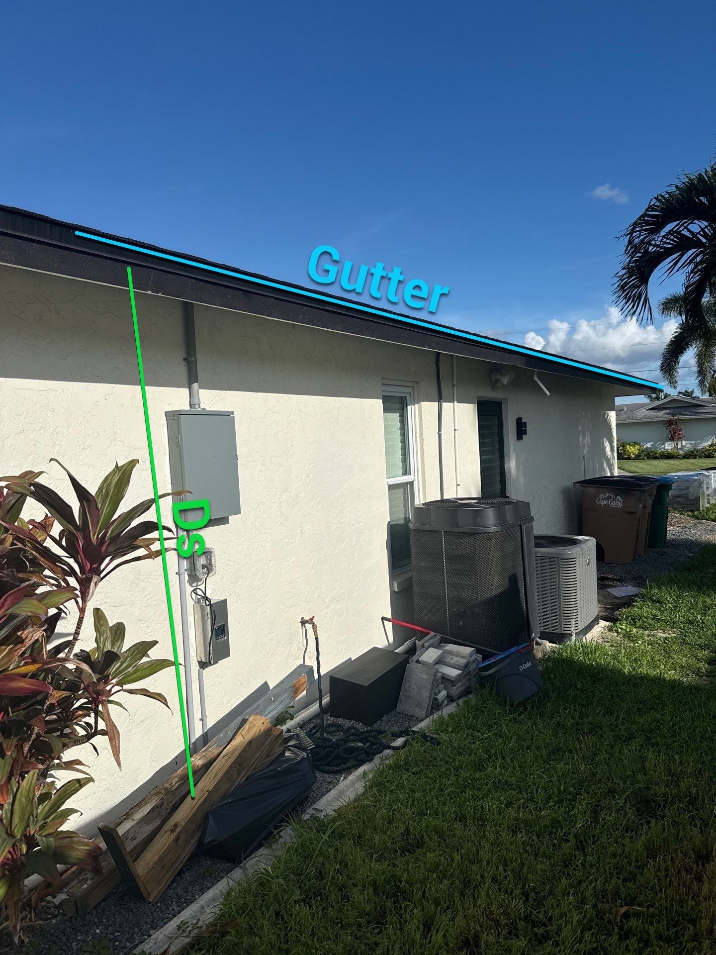 6 Inch Seamless Gutters using Musket Brown Seamless Gutters in Cape Coral FL by Gutter Professors