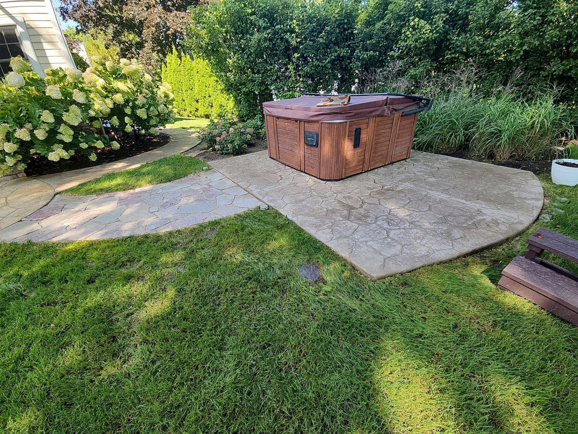 Stamped Concrete Surface Cleaning by Northern Power Washing LLC.