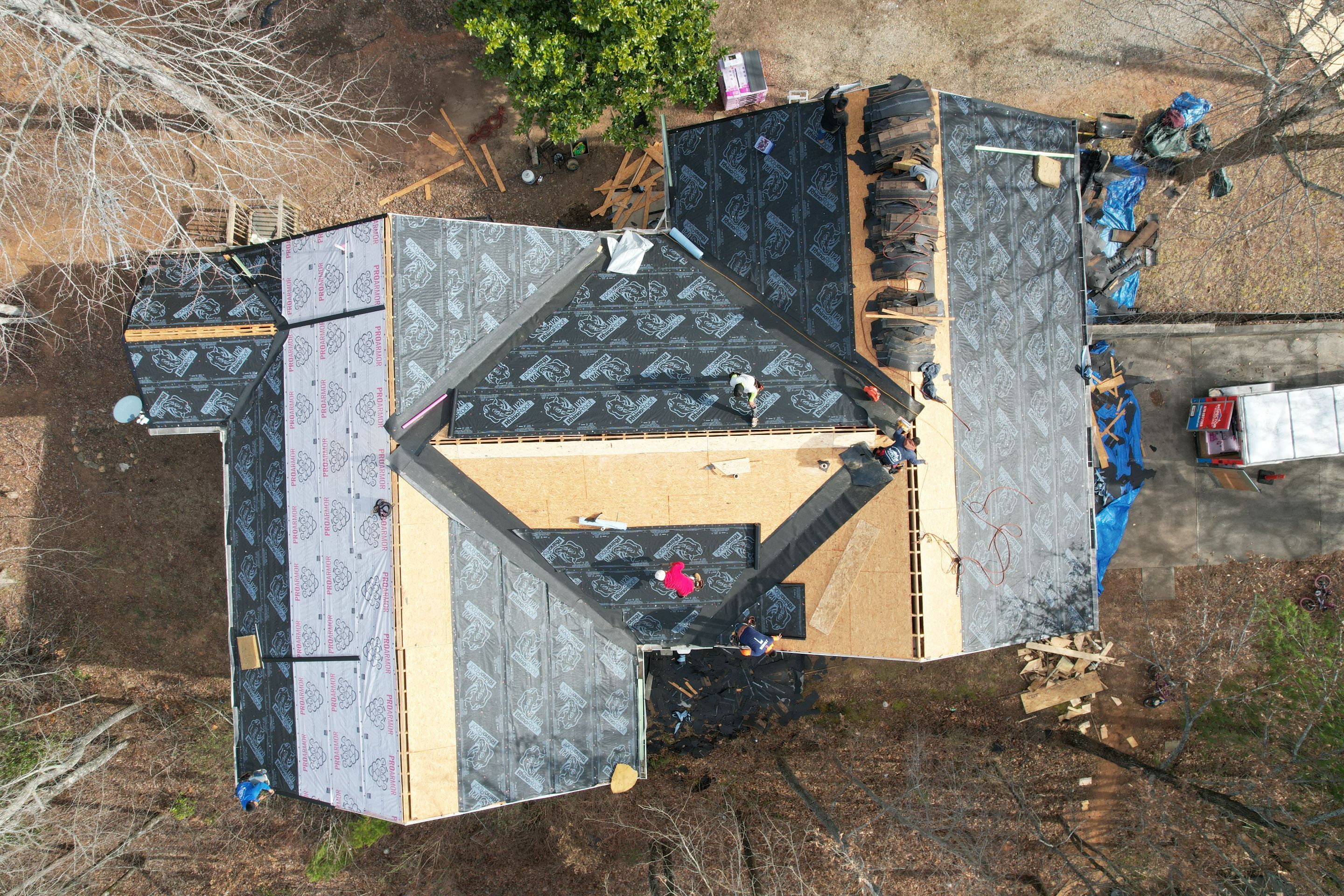 Residential Roofing Installation using Owens Corning by Inspector Roofing and Restoration