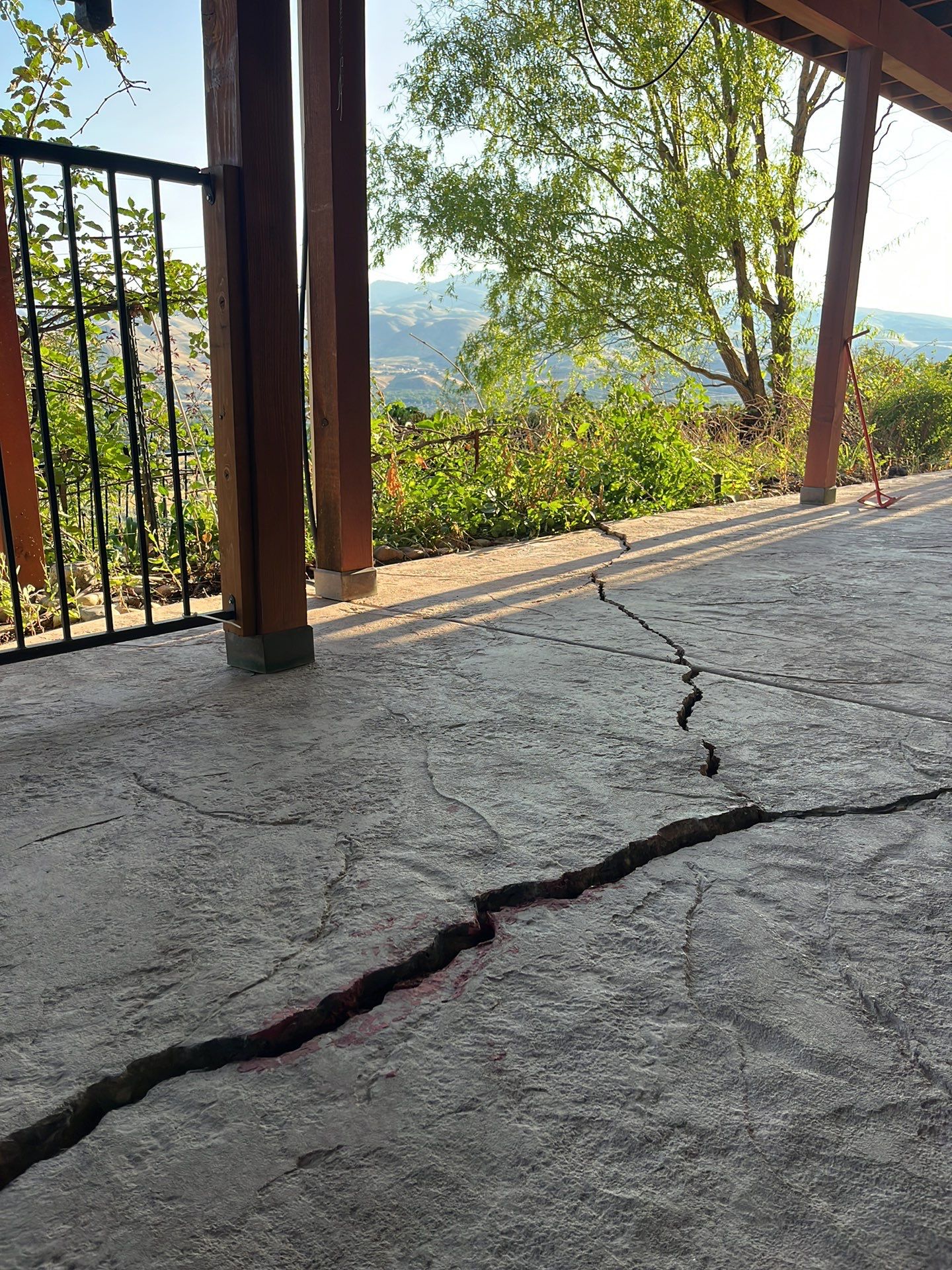 Cracking and Splintering Patio Looks Like New! by Mr. Mudd Concrete
