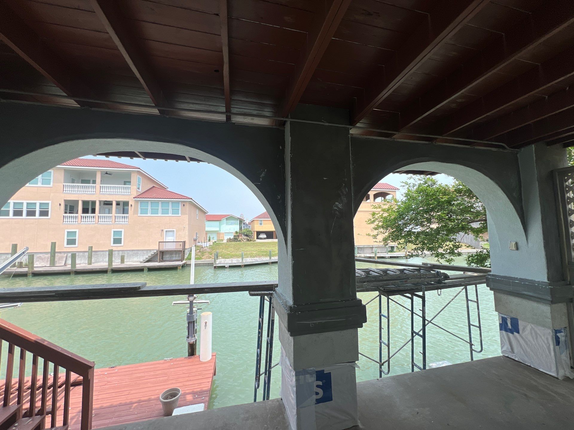 Waterfront Stucco Remastered by Bayfront Roofing and Construction