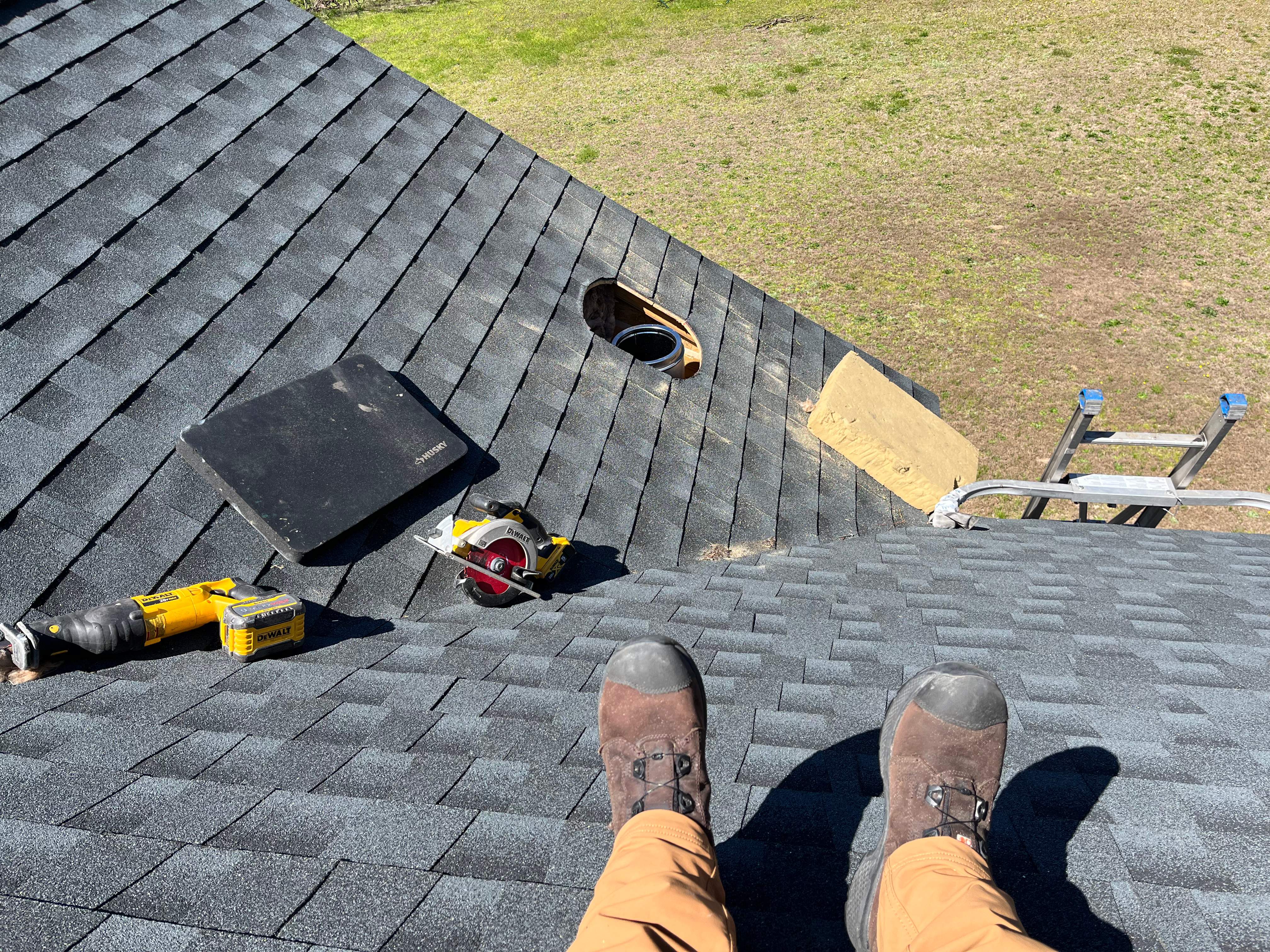 Rare Wood Fireplace and Hearth Pad by Premier Chimney and Roofing