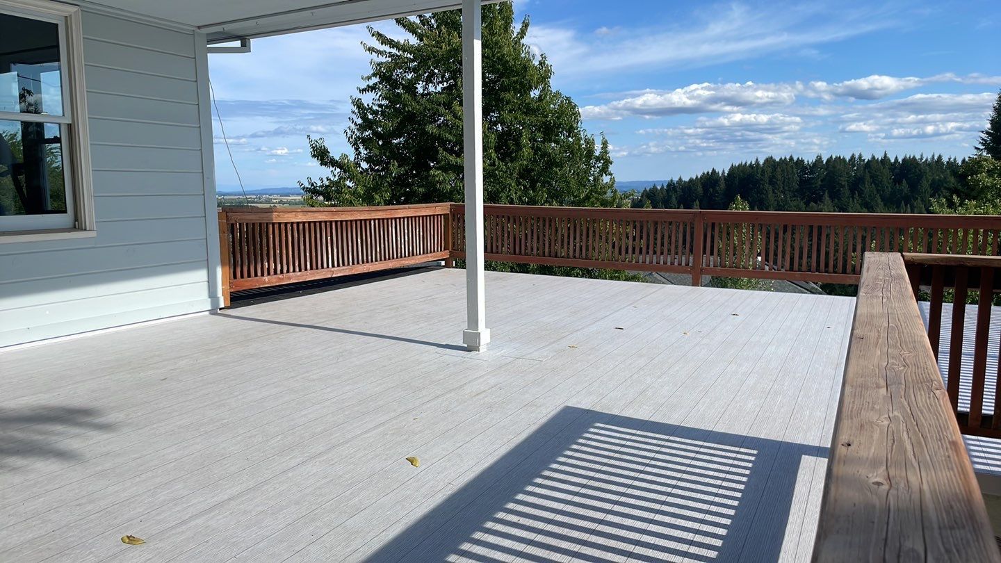 Residential Deck Replacement using Dec-Tec Membrane Color: Grafton by Orezona Building & Roofing Company, Inc.