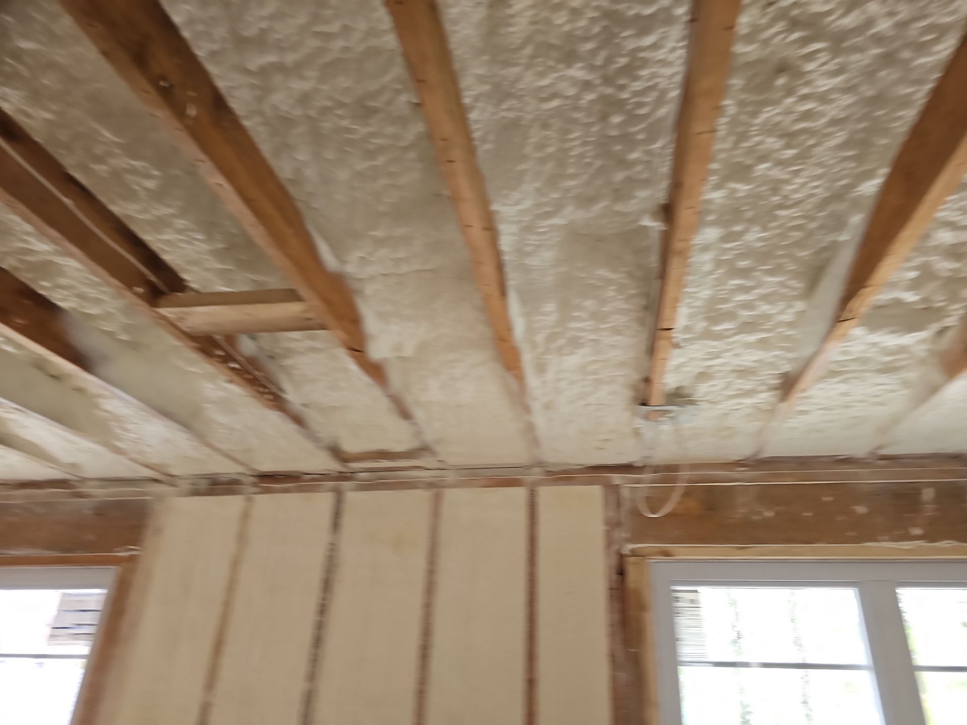 Basement Exterior Walls using Closed Cell Spray Foam by NYS Foam & Energy