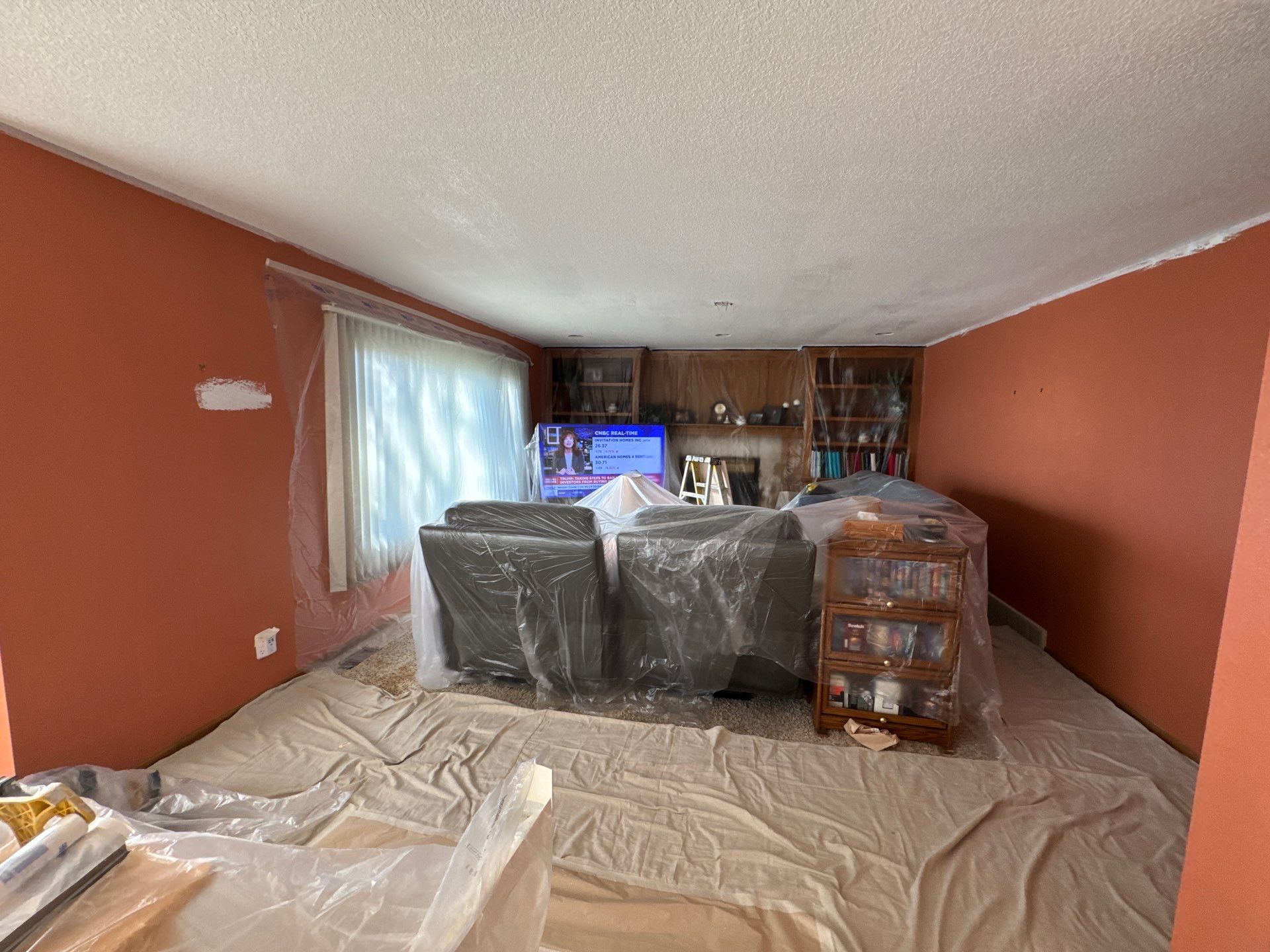 Ankeny Residential Interior | SW Duration in Natural Linen, Velvet Antler Accents & Clary Sage Bath with ProMar Flat White Ceilings by Midwest Paint LLC