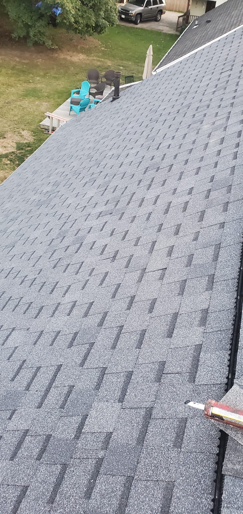 ATLAS PINNACLE SCOTCHGARD COLOR: PEWTER DRIP EDGE: BLACK by Eagle Eye Roofing