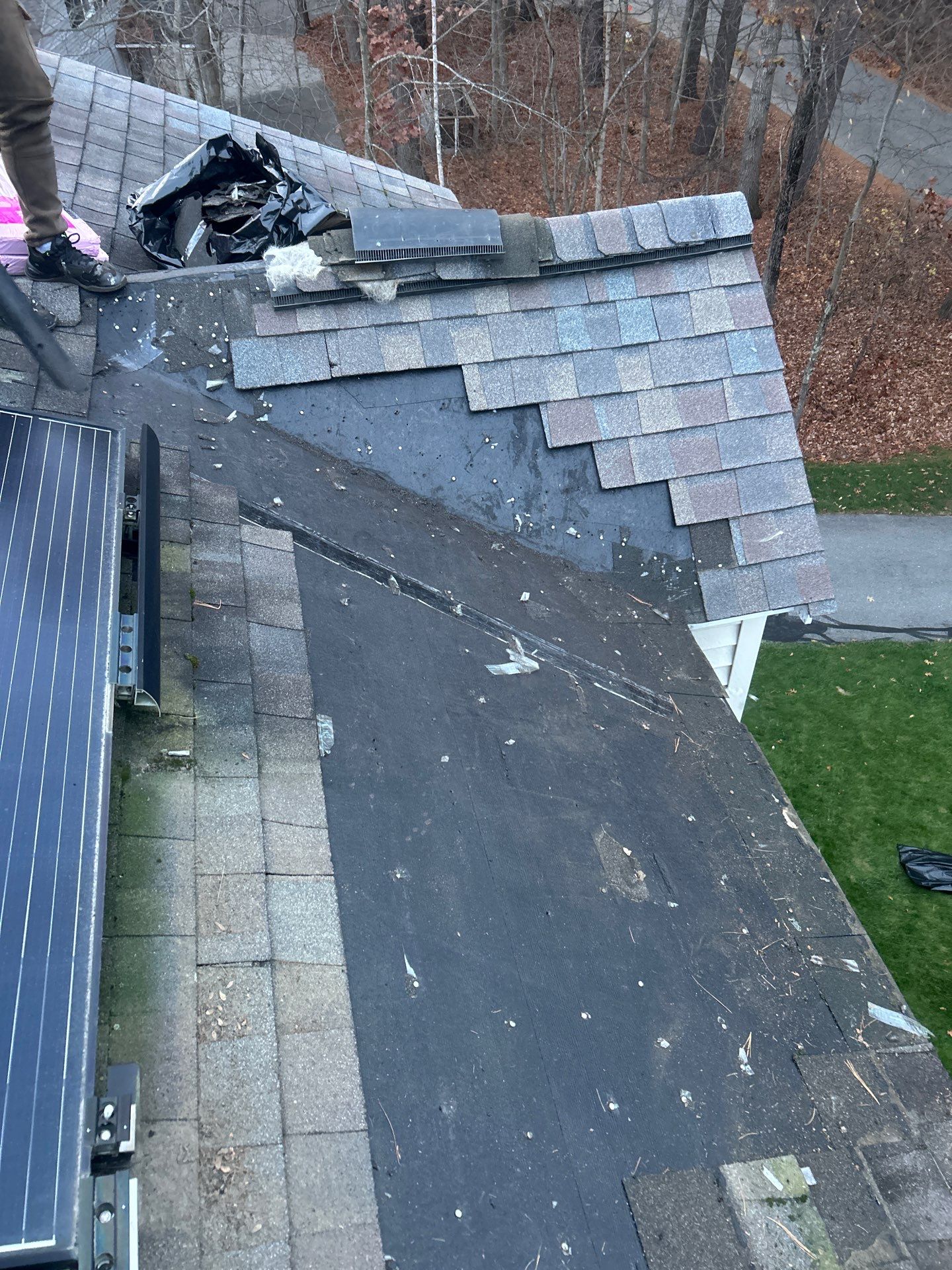 Westford Roof Repair: 1 Square Damaged Section Replacement by Mighty Dog Roofing of Greater Middlesex County