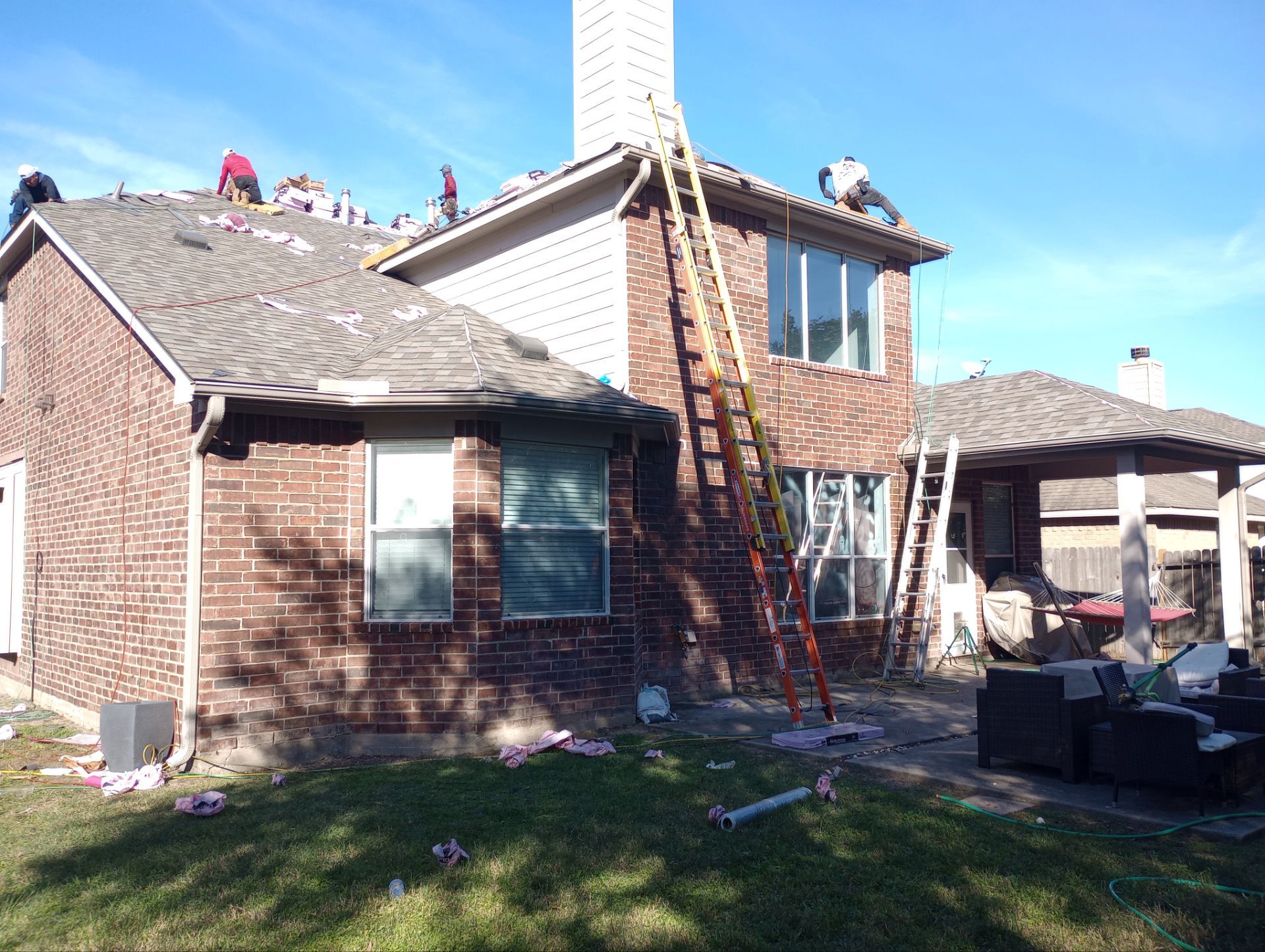 Residential Roofing Installation using Owen's Corning Duration (Lifetime) Shingles by Roof Repair Company