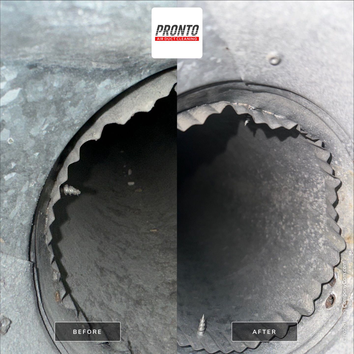 Air duct cleaning using Hypervac by Pronto Air Duct Cleaning