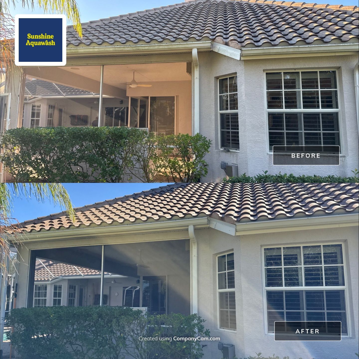 House Wash, Pool Deck & Screen Enclosure Cleaning | University Park, Sarasota FL by Sunshine AquaWash