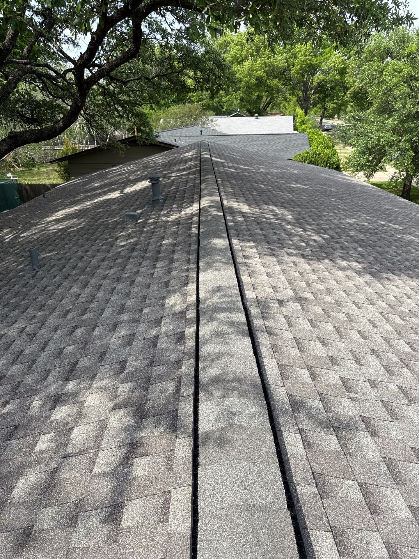 Residential Roof Replacement using GAF - HDZ - Weathered Wood by Action Exteriors Austin