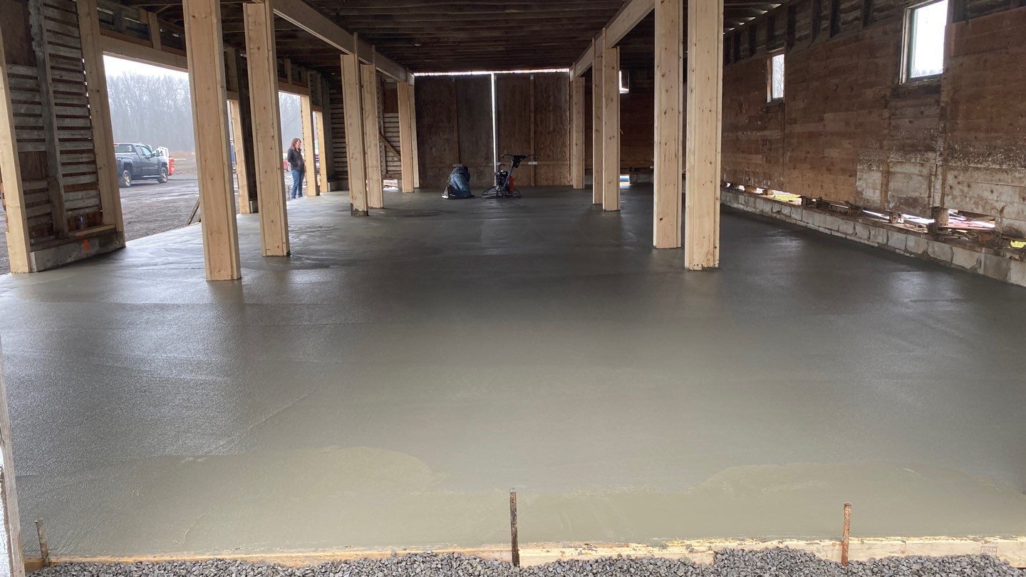 Pole Barn floor  by NG Masonry & Construction LLC