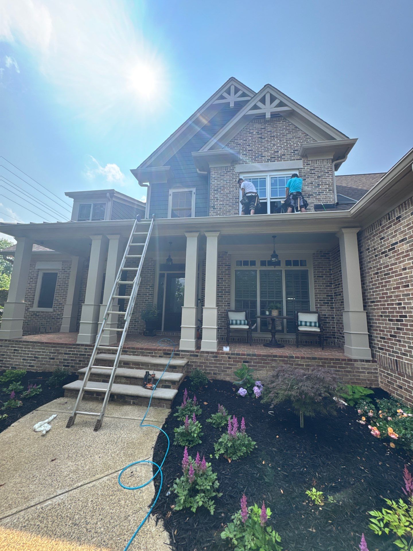 General Exterior Remodeling with Cedar Shakes and Custom Windows in Marietta by Swift Home Renovations