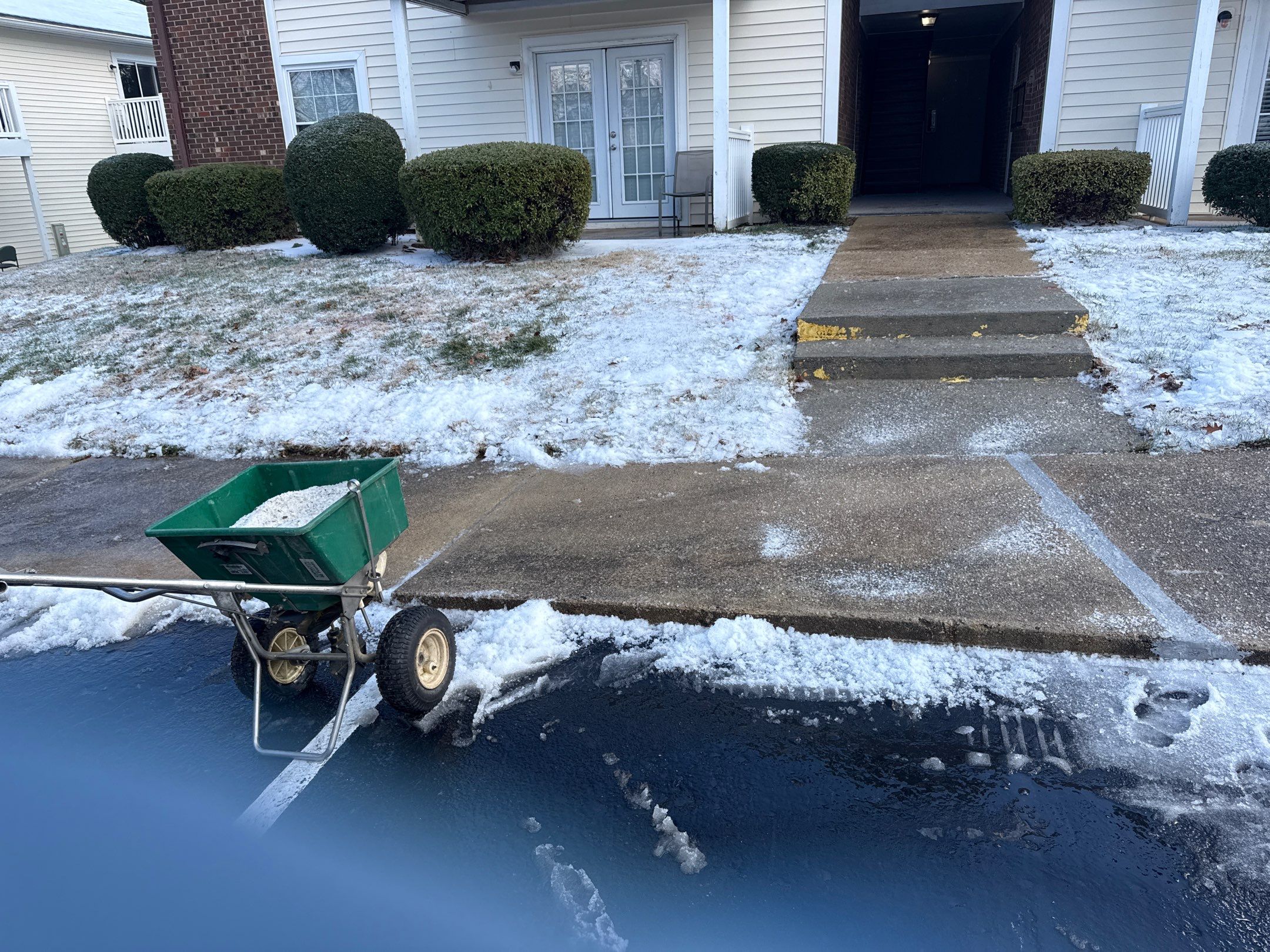 Snow removal from streets in Cary by Martinez Brother’s Nc Landscaping Inc