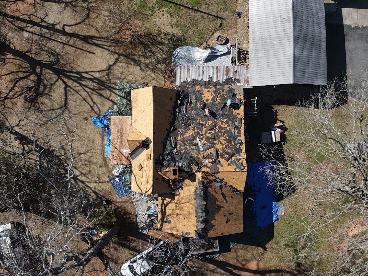 Landmark Asphalt Shingle Roof Replacement and Decking Repair in Belton by Roofers LLC