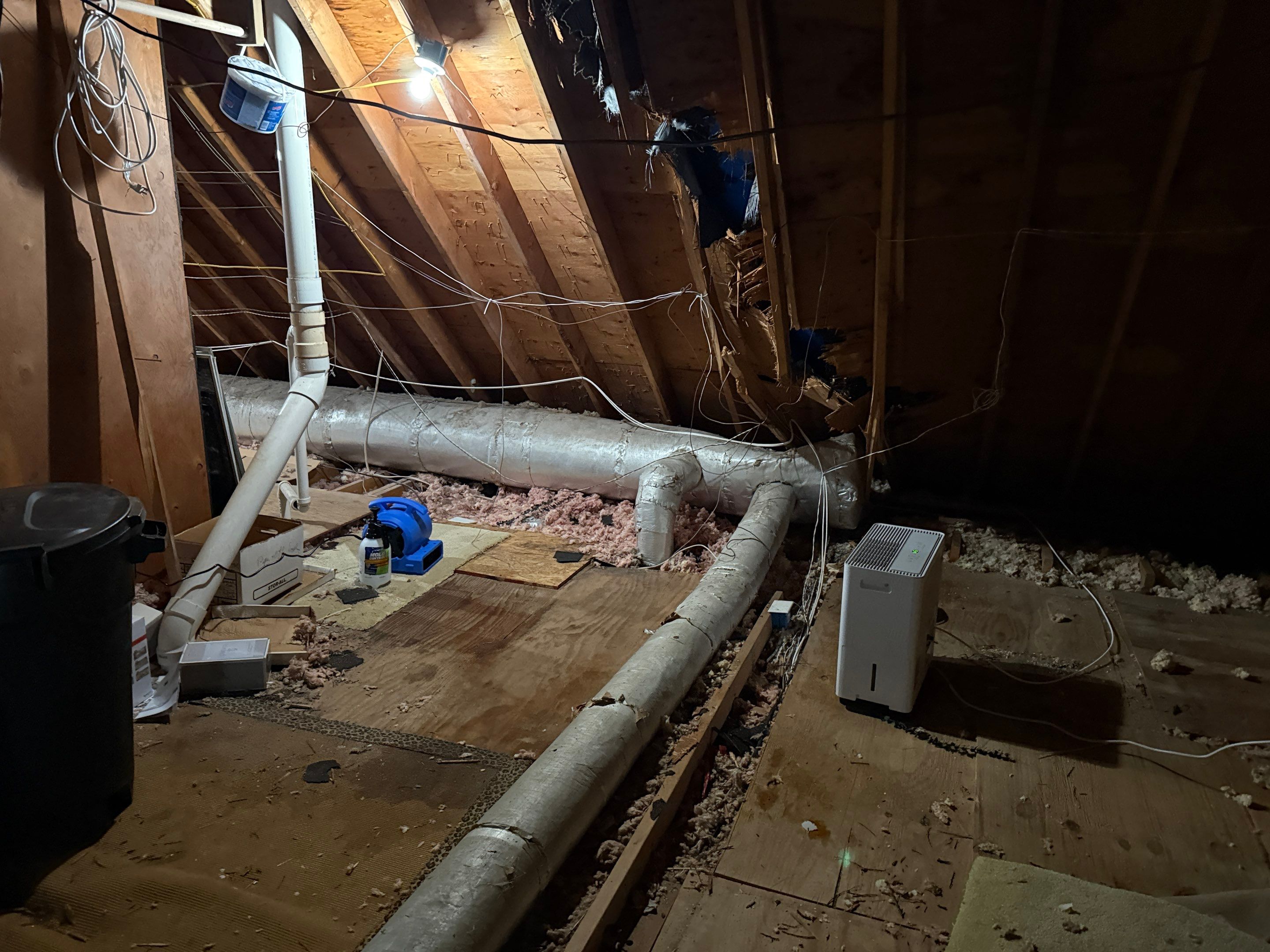 Roof Tree Damage- Repair Roof Framing and Replace Shingle Roof System In Belle Meade  by Roofworx 
