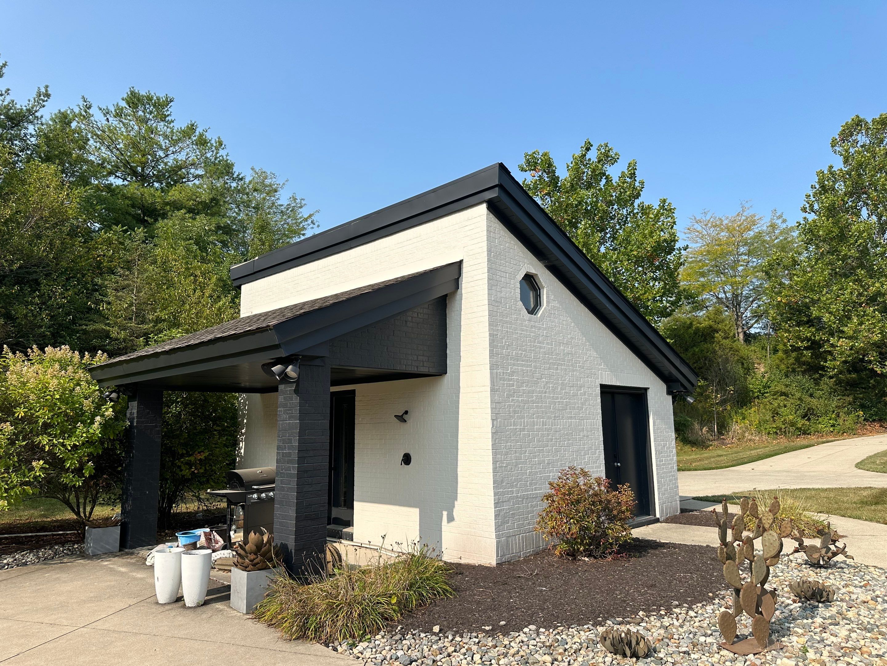 Black Frost Metal Shake Roof & Modern Exterior Renovation – Fort Wayne, IN by 4Ever Metal Roofing