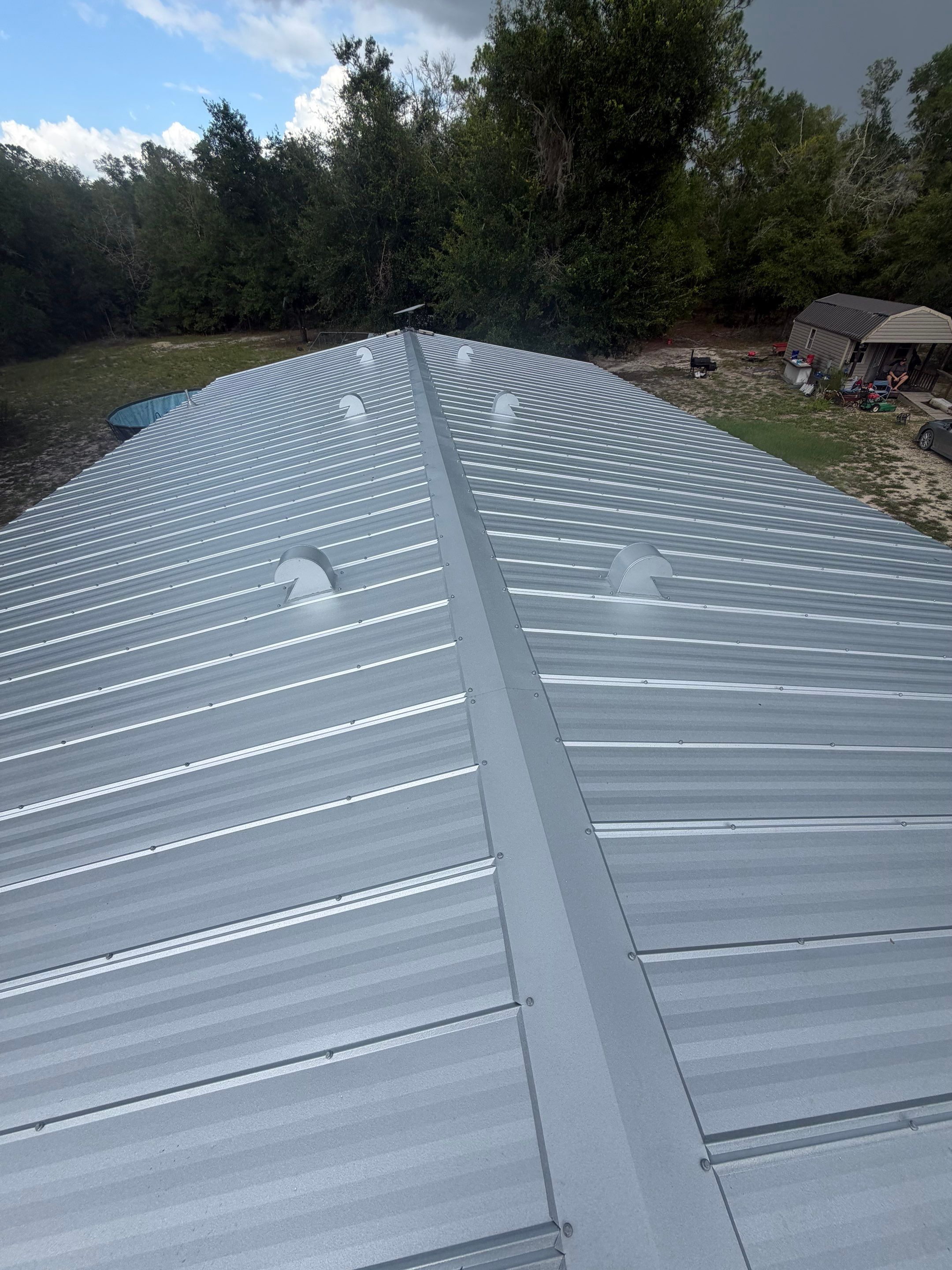 New Metal Roof Done in Branford, FL by Brehm Roofing