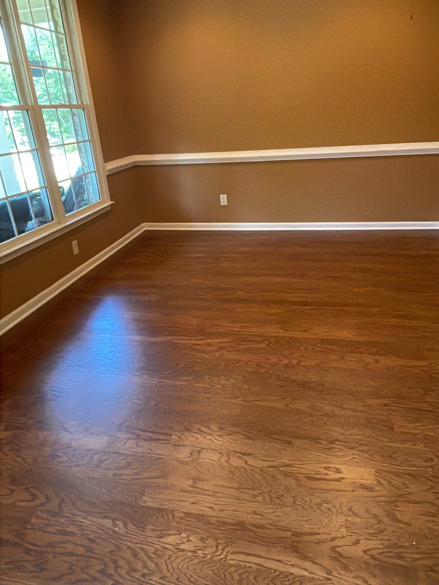 Red Oak refinish with English Chestnut by Footprints Floors of East Atlanta