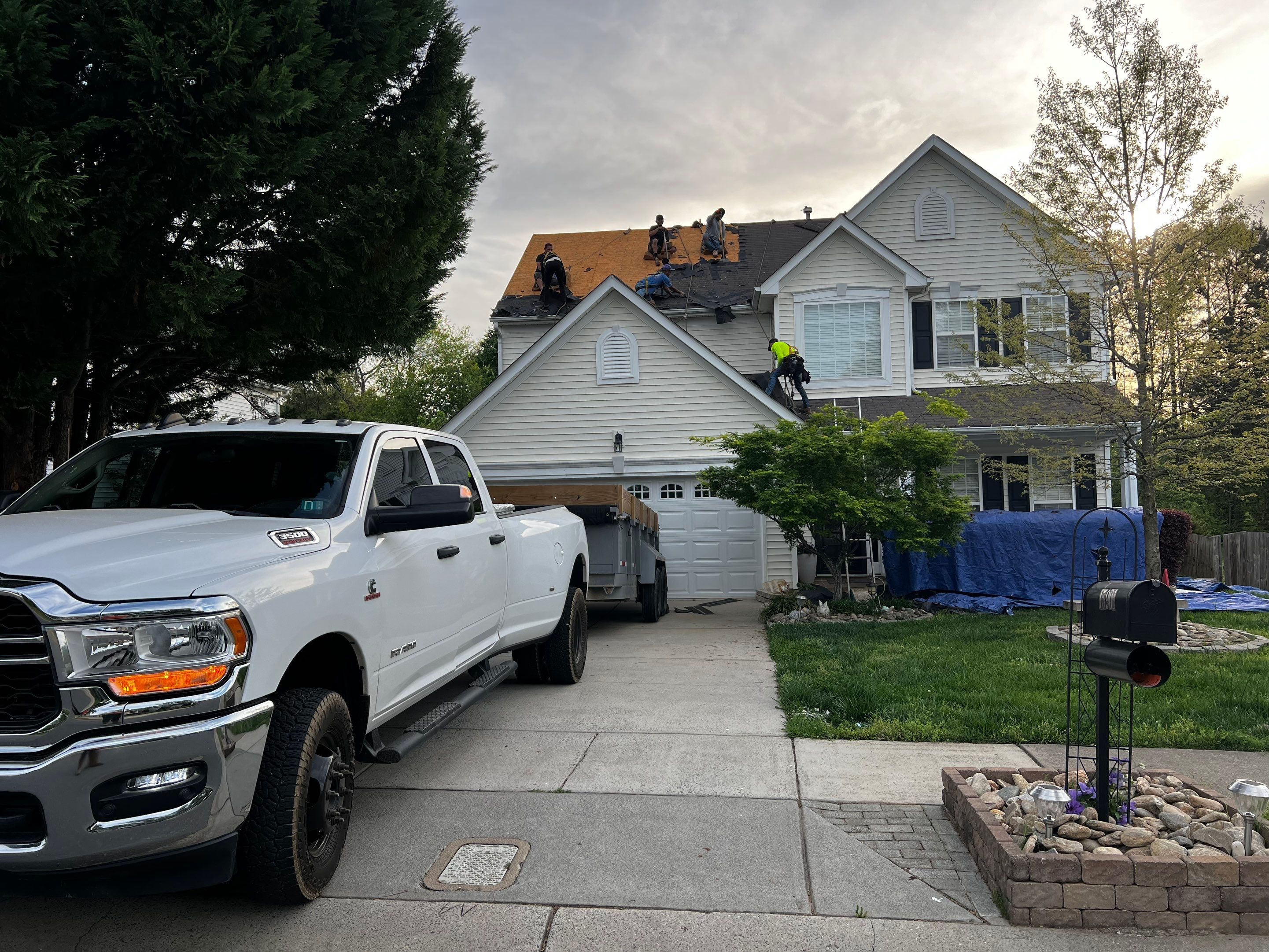 Roof and gutter replacement by hail damage by Just Brilliant Restoration JBR