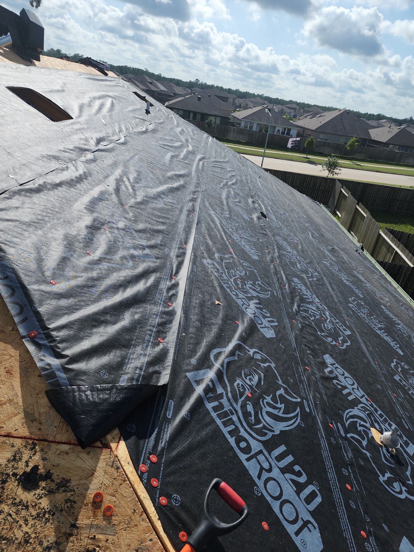 Residential Roofing Installation using Owen's Corning Duration (Lifetime) Shingles by Roof Repair Company