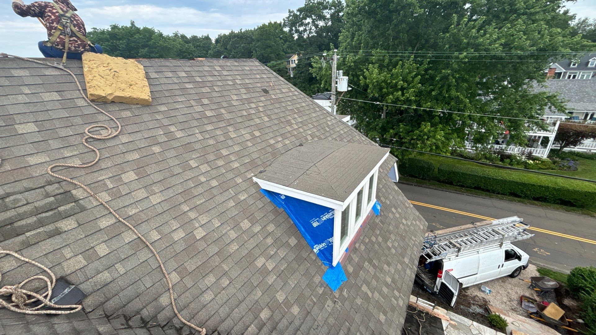 Standing Seam Aluminum Roof Installation by Lecla Home Improvements and Roofing INC