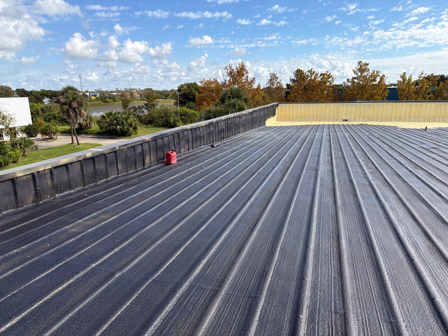 Orlando Commercial Metal Roof Restoration and Silicone Coating System by CES Roofing