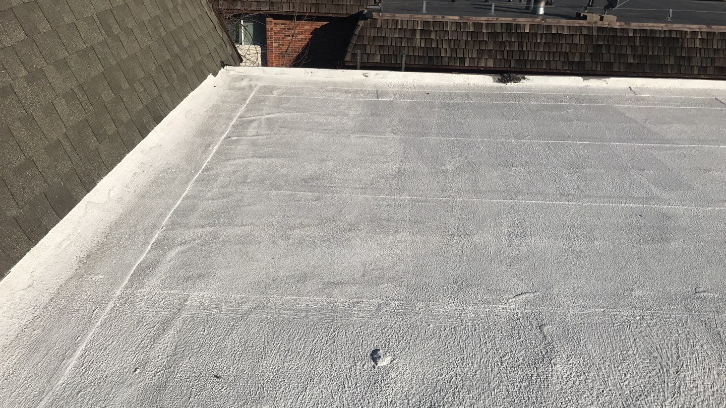 Commercial Roofing Installation using Gaco Silicone Coating  by A to Z Roofing
