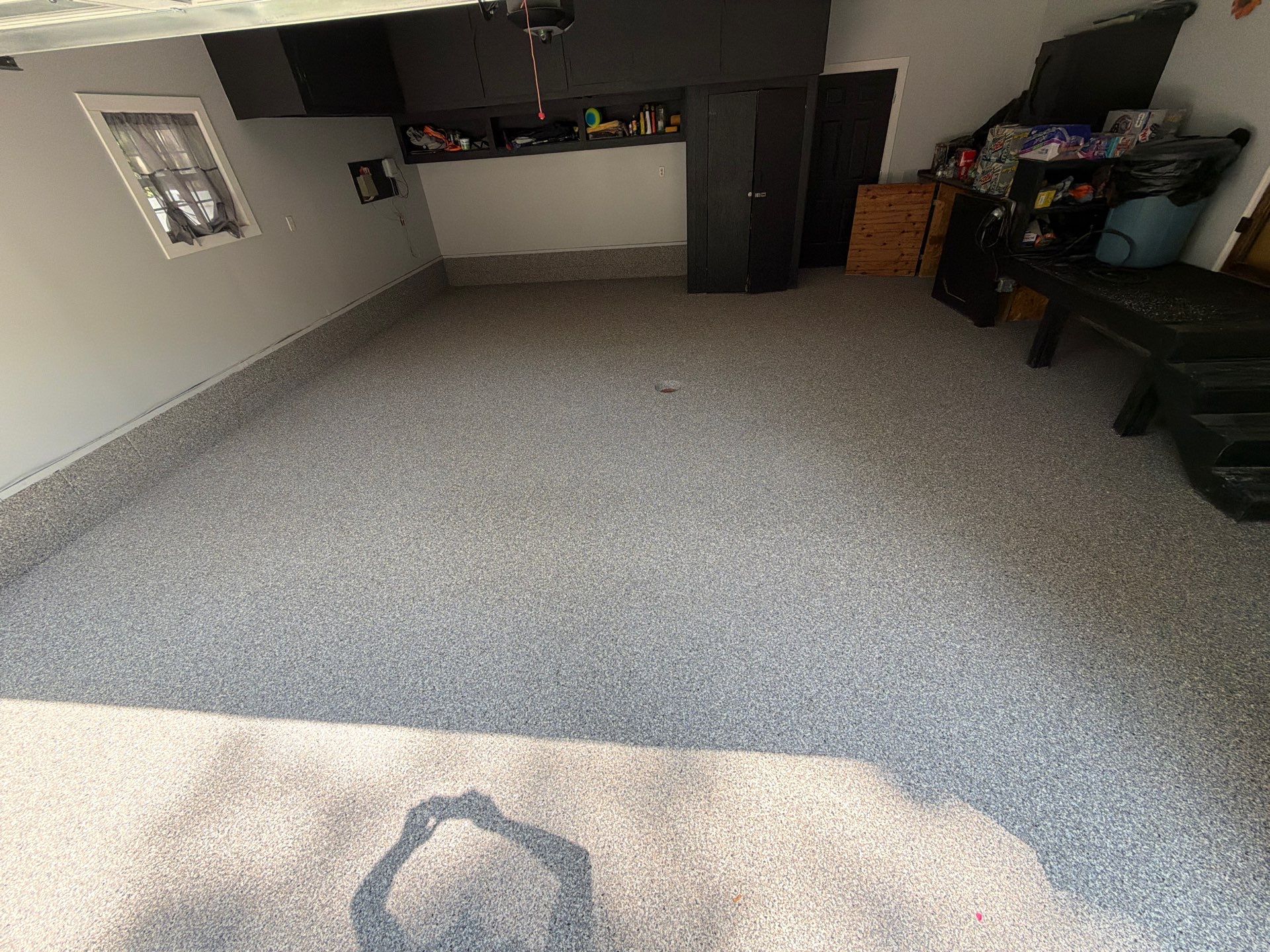 Garage Epoxy Flake Floor and Concrete Crack Repair in Twin Lake by Gordon Painting
