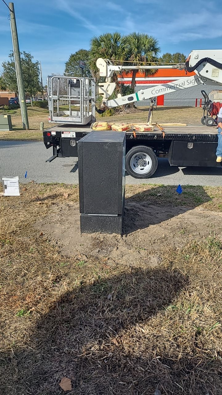 Monument Sign for Tesla Medbed Center by SignCrafters