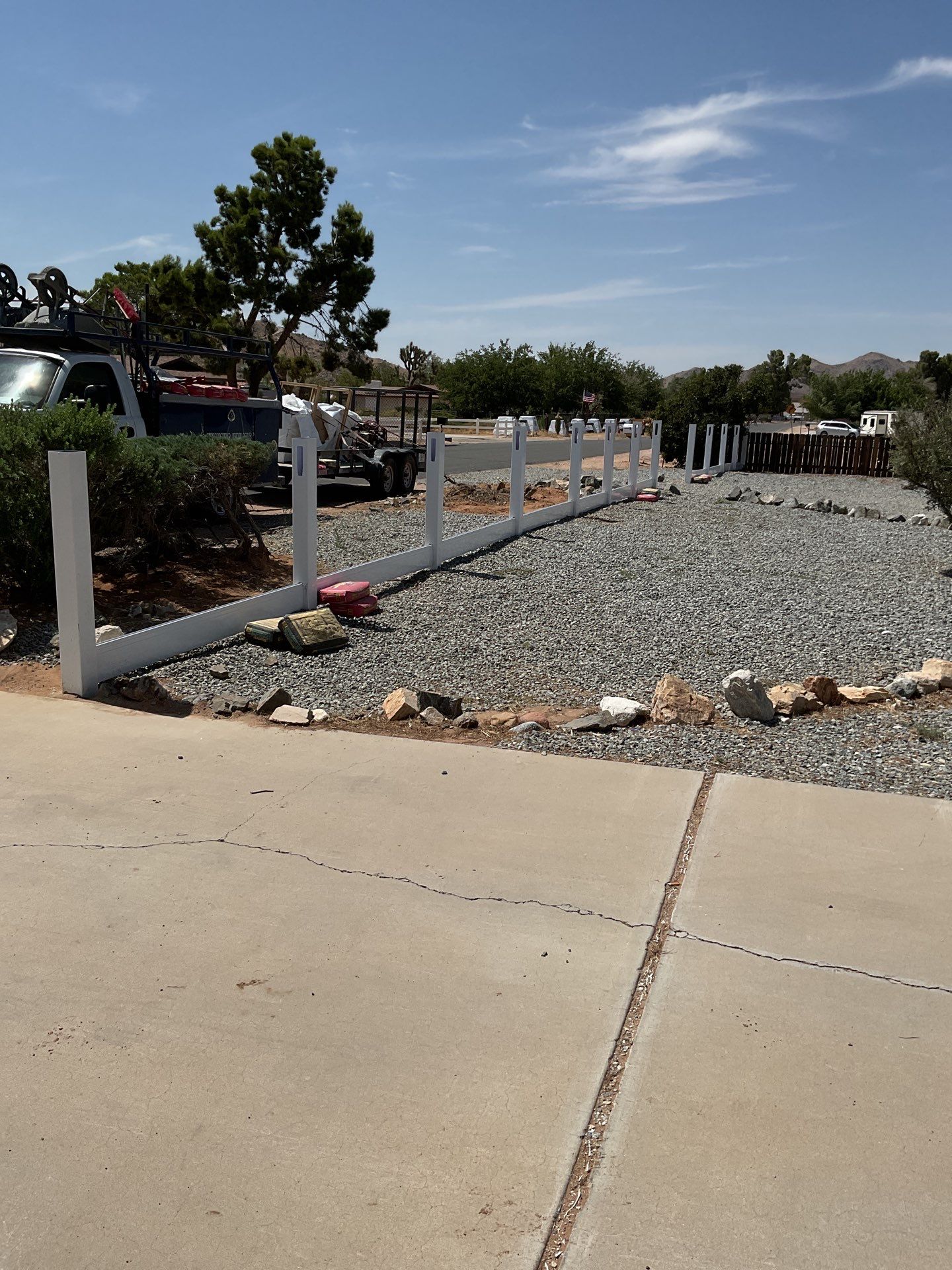 Fence Installation using Vinyl by Fence Guys Inc. 