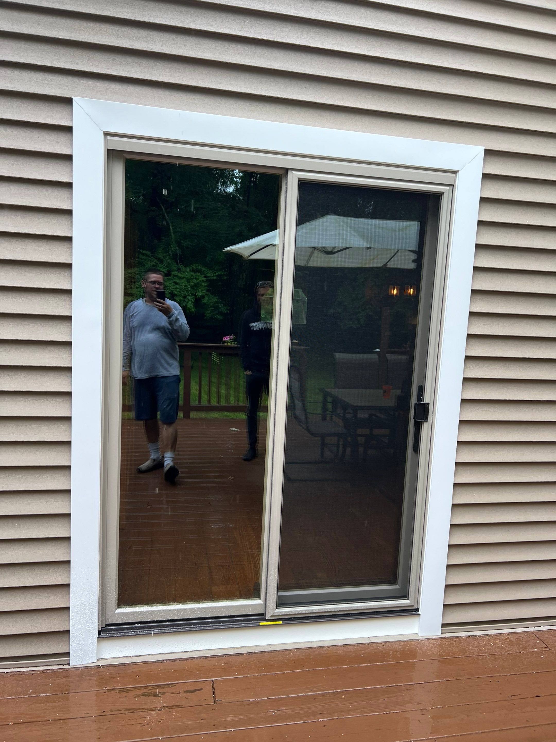 Seamless Infinity by Marvin Patio Door Installation by DiGiorgi Roofing and Siding Inc